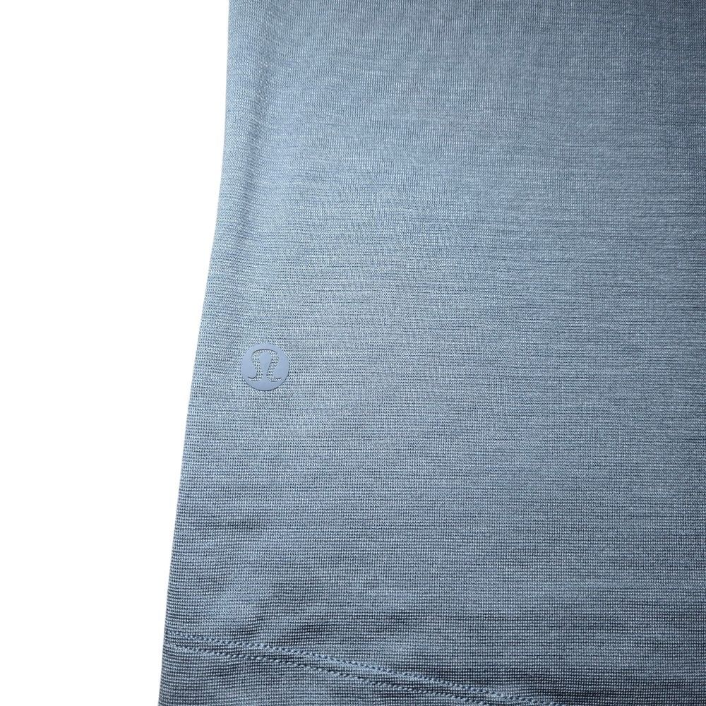 Men's Lululemon Evolution Short Sleeve Polo Shirt - River Blue - Picture 5 of 8